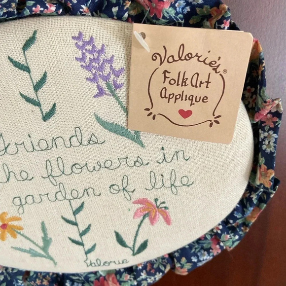 Friends are the flowers in the garden of life Folk Needle Art Valorie’s Arkansas - Picture 3 of 6